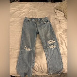 Free People Blue Distressed Women Jeans
